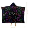 thumbnail image 2 of Hello Kitty Wearable Blankets Hooded Soft Hoodie Blanket Winter Warm Throw Blankets Cape 50"x60", 2 of 8