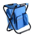 thumbnail image 2 of Backpack Cooler Chair Folding Camping Stool for Travel Beach Hiking Picnic, 2 of 12