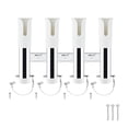 thumbnail image 4 of ZheElen Fishing Rod Holder Support Wall Mounted Fishing Rod Rack for Yacht RV Garage white white, 4 of 5