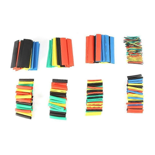 328\xa0manchons thermorétractables de couleurs mélangées 2:1 pour tubes et câbles