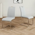 thumbnail image 3 of Modern Dining Chairs with Faux Leather Set of 2, 3 of 12