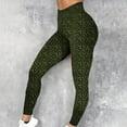 thumbnail image 2 of High Waisted Leggings for Women - Soft Athletic Tummy Control Pants for Running Cycling Yoga Workout Army Green XXL, 2 of 4