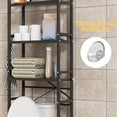 thumbnail image 3 of Tereitr 3-Tier Over The Toilet Shelf, Adjustable Freestanding Bathroom Storage Organizer, Metal Shelf Above Toilet Rack with Space Saving Design, 3 of 9