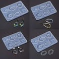 thumbnail image 5 of DIY Jewelry Silicone Casting molds Set Contains Silicone Resin Jewelry molds Pipettes Earring Hook Jump Ring for DIY Pendant Earring Craft Making, 5 of 7