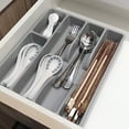 thumbnail image 5 of Small Cutlery Tray Kitchen Spoon forks Cutlery Separation Finishing Rack 5 Compartments Utensil Storage Box Drawer Organizer, 5 of 7