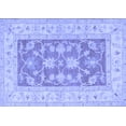 thumbnail image 1 of Ahgly Company Machine Washable Indoor Rectangle Oriental Blue Traditional Area Rugs, 2' x 5', 1 of 4
