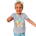 thumbnail image 1 of B91xZ T-Shirts à Manches Courtes Col Rond pour Grandes Filles, Gris 3-4 Ans, 1 of 5
