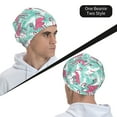 thumbnail image 6 of Pofeuu Flamingo Print Beanie Hat for Men and Women Winter Warm Hats Knit Slouchy Thick Skull Cap, 6 of 7