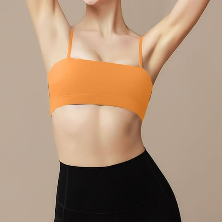 pstuiky Bra  Women s Sports Bra Vest Push-Up Yoga Fitness Sports Bra With Removable Chest Pad Nursing Bra Underwear Up to 50% Off