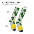 thumbnail image 2 of Compression Socks for Women and Men - Lemon Oil Painting Effect Compression Socks Circulation for Workout, 2 of 8