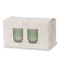 thumbnail image 4 of Twine Malachite Optic Glass Tumblers, Stackable Drinking Glasses, Perfect for Cocktails, Mocktails, Iced Coffee, Elegant Drinkware, Home Bar Essentials, Kitchen Glassware, 10 oz, Set of 2, Green, 4 of 4