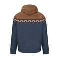 thumbnail image 3 of Blczomt Western Mens Sweatshirt Hoodie Pullover Sweatshirt Winter Blue Long Sleeve Aztec Fashion, 3 of 4