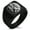 Black, variant on Stainless Steel Janus Greek God of Beginnings Geometric Pattern Biker Style Polished Ring