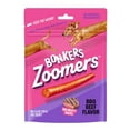 thumbnail image 3 of (4 pack) BONKERS Zoomers BBQ Beef Flavor Soft & Chewy Treats for Dogs, 5.6oz Bag, 3 of 14