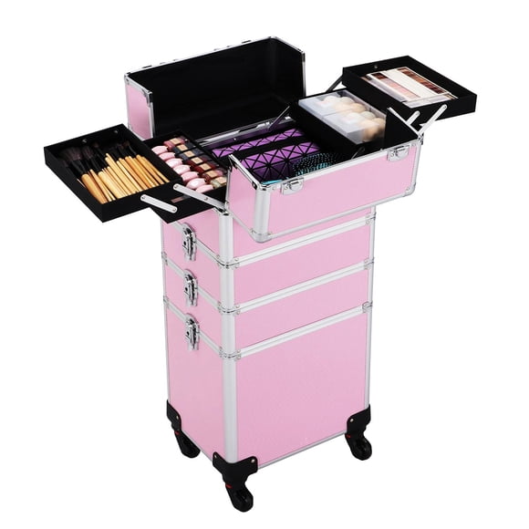 Funda de maquillaje Topeakmart 4 en 1 con ruedas extraíbles