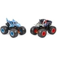 thumbnail image 3 of Monster Jam, Official Megalodon vs. Pirate’s Curse Color-Changing Die-Cast Monster Trucks, 1:64 Scale, 3 of 8