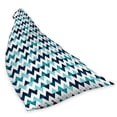 thumbnail image 2 of Blue and White Lounger Chair Bag, Horizontal Zigzag Borders with Striped Design and Modern Look, High Capacity Storage with Handle Container, Lounger Size, Pale Blue Dark Blue, by Ambesonne, 2 of 5