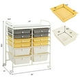 thumbnail image 3 of Costway 12 Drawer Rolling Storage Cart Tools Scrapbook Paper Office School Organizer, 3 of 10