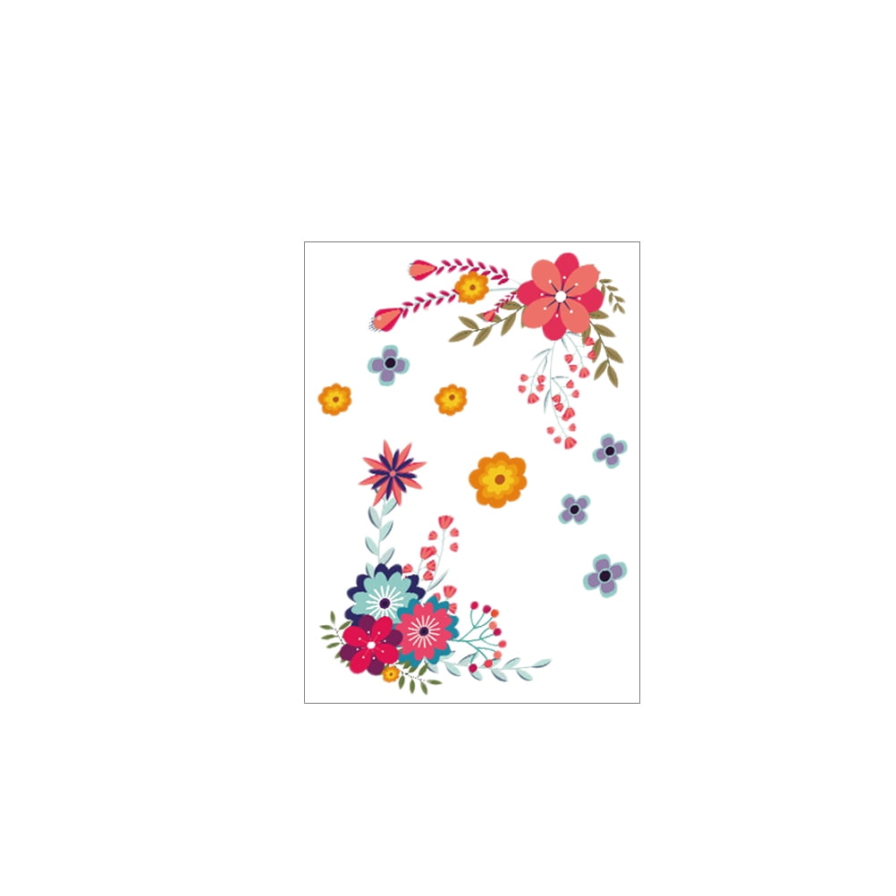 Creative Toilet Stickers Waterproof Flowers Stickers SelfAdhesive