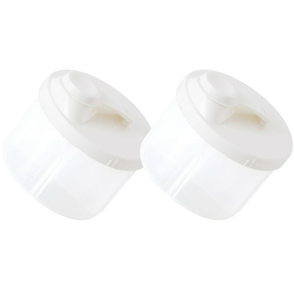 LEORX 2Pcs Milk Powder Dispenser Outdoor Travel Leak-Proof White for Parents Use