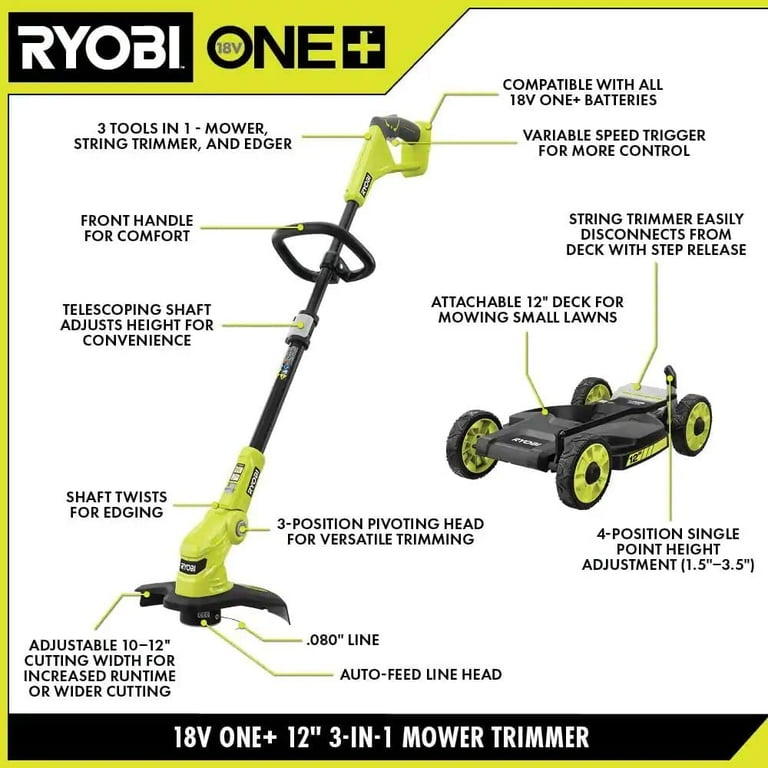 Ryobi mower and trimmer combo deals