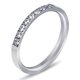 thumbnail image 1 of Anillo de acero de titanio con personalidad simple europea y americana para mujer, anillo de acero inoxidable con circonita de una sola fila de diamantes y oro de 18 quilates para mujer, 1 of 5