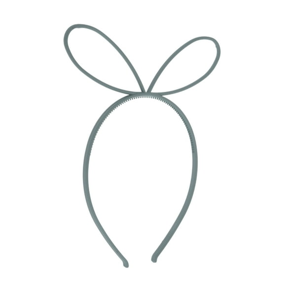 Unique Bargains 1 Pc Cute Frosted Rabbit Headbands for Women Blue Gray