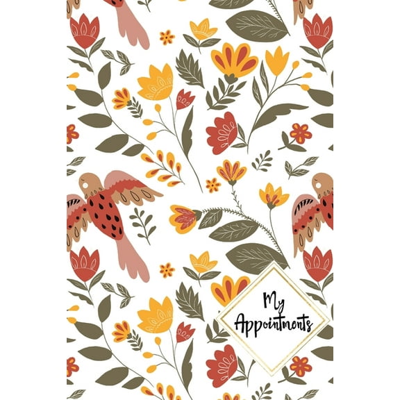 Daily Appointment Book: Folk Design (Paperback)