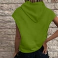 thumbnail image 4 of Hilzaten Womens Hoodie Drop Shoulder Loosse Hooded Solid Kangaroo Pocket Hoodie for Women Pullover, 4 of 6