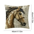 thumbnail image 3 of Nkmbld Soft Decorations Throw Pillow Covers, Short Plushs Horse Elemented Pillow Cover with Cute Embroidered Decoration Pillowcases for Home Sofa Couch, 3 of 8