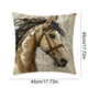 thumbnail image 2 of Casa Sofá Sala de Estar Cobertura Corta de Almohada de Peluche de Caballo 45x45cm, Decoración Bordada Linda, Almohadas para el Sofá Sala de Estar, 2 of 6