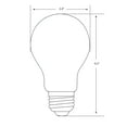thumbnail image 3 of Feit Electric 5 Watt (40 W Equivalent) Enhance Soft White LED Bulbs, A19, E26, Dimmable (4 Pack), 3 of 8