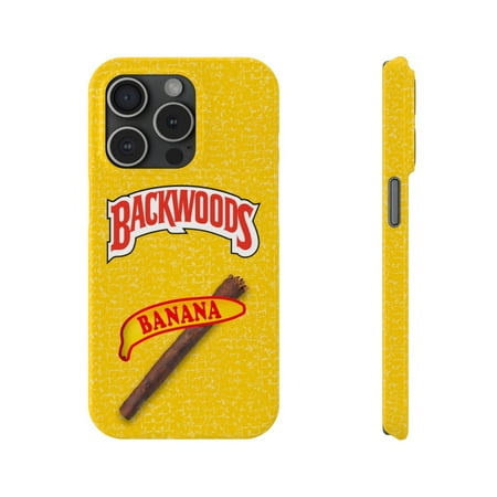 iPhone Slim Case Backwoods Banana Back Woods Yellow Flavor Trendy Gift - iPhone 15 Pro