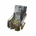 thumbnail image 4 of Misty Soft Flannel Fleece Throw Blanket, Nature Photo of Foggy Mountains Grassy Land and Long Wooden Pier Stairs at Daytime, Cozy Plush for Indoor and Outdoor Use, 50" x 70", Multicolor, by Ambesonne, 4 of 6