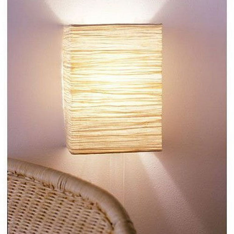 Wallniture Asian Rice Paper Lamp Shades Light Fixtures Wall