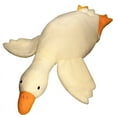 thumbnail image 5 of 19.68in Fluffy Duck Plush Toys Goose Plush Toy Sleep Pillow White, 5 of 5