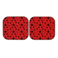 thumbnail image 3 of Uemuo Ladybug Pattern Printed 2 PCS Car Windshield Sun Shade, Auto Sun Heat and UV Rays Blocker, Foldable Automotive Front Window Sunshade Protector, 3 of 7