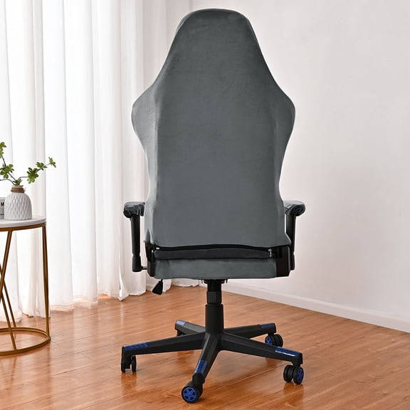 FOMIYES Dark Grey Elastic Stretch Gaming Chair Cover Slipcover Protector for Office and Computer Chairs