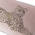 thumbnail image 5 of JWH Pink Cotton Gold Foil Leopard Pillow Cover 12x20inch Modern Chic Decor for Sofa/Bedroom, 5 of 12