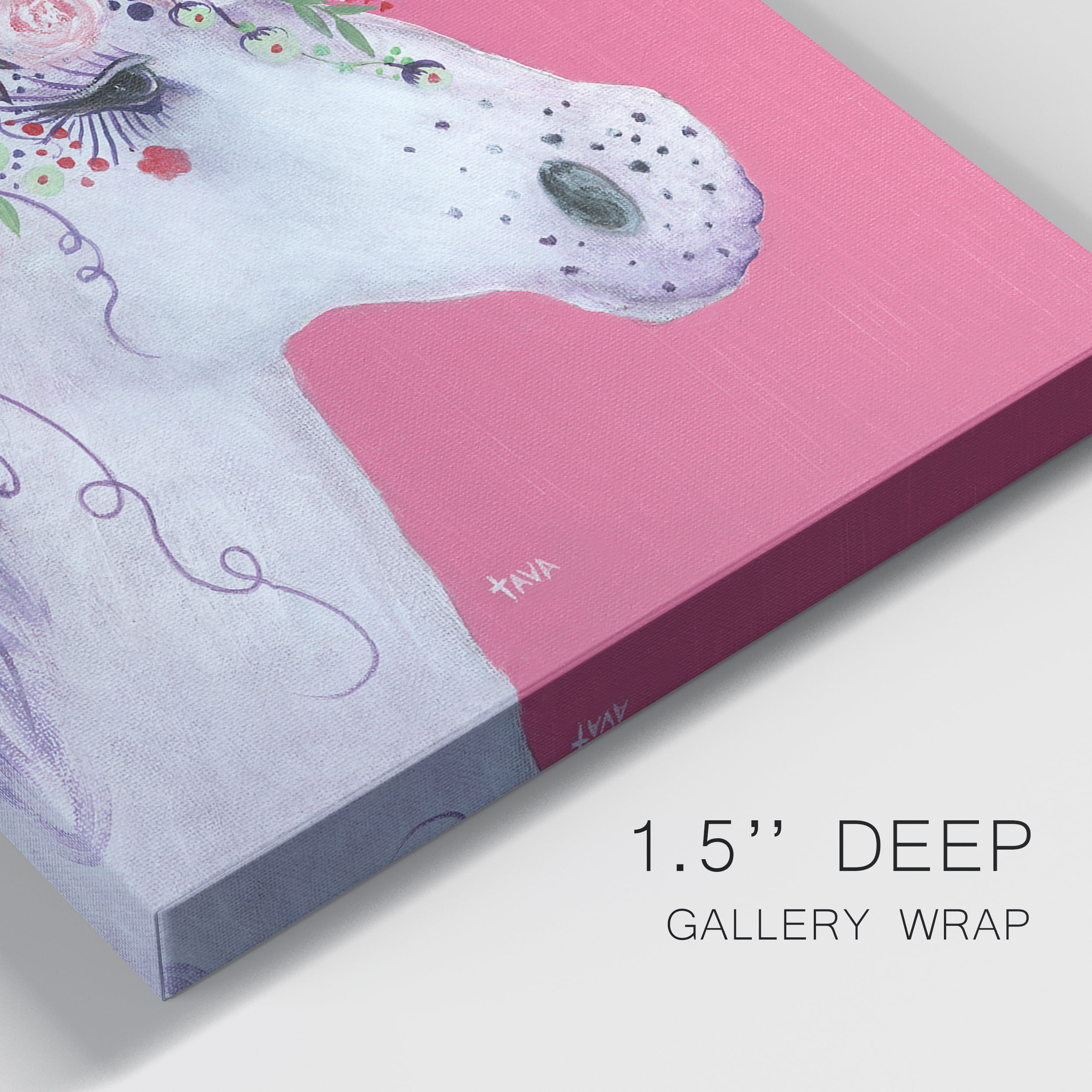 Unicorn III Premium Gallery Wrapped Canvas - Ready to Hang - Set of 2 - 12 x 18 Each