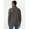 thumbnail image 3 of Free Assembly Men's Jacquard Rib Shawl Collar Pullover, 3 of 6