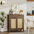 thumbnail image 7 of Biuhony 31" Sideboard Buffet Cabinet with Storage Rattan Accent Cabinet with Door & Drawer for Kitchen, Entryway, Living Room, 7 of 7