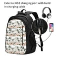 thumbnail image 2 of Balery Flamingo Palm Trees Print USB Charging Backpack for Men and Women - Water-Resistant, Anti-Theft Laptop Backpack with USB Port for Travel, Work, School, and College, 2 of 7