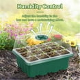 thumbnail image 3 of TERGAYEE Seed Starter Tray with Grow Light,Elevated Seedling Starter Trays Kits with Adjustable Humidity Domes and Cell Tray,Seed Starting Kit for Greenhouse Seeding Planting Growing, 3 of 9