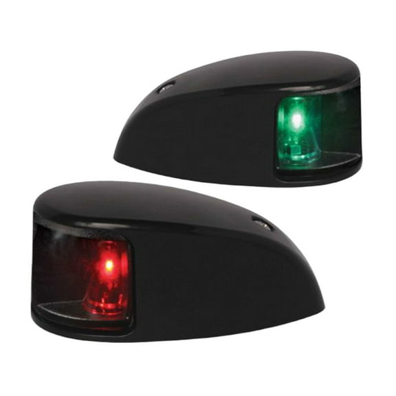 Hella Marine 980620901 2NM Deck Mount Port & Starboard Clear Lens - Black Shroud