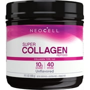 NeoCell Super Collagen Peptides Dietary Supplement Powder, Unflavored, 10 g, 14.1 oz