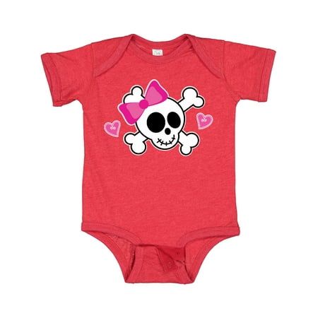 

Inktastic Valentine Holiday Girls Skull Gift Baby Girl Bodysuit