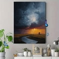 thumbnail image 4 of Dramatic Storm Landscape Canvas Print Wall Art for Living Room Office Farmhouse Hotel Cafe, 4 of 8