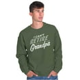 thumbnail image 3 of Can't Retire Full Time Grandpa Funny Men's Big & Tall Crewneck Sweatshirt Brisco Brands 4X, 3 of 5