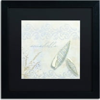 Trademark Fine Art "She Sells Seashells II" Canvas Art by Color Bakery, Black Matte, Black Frame